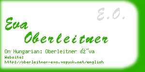 eva oberleitner business card